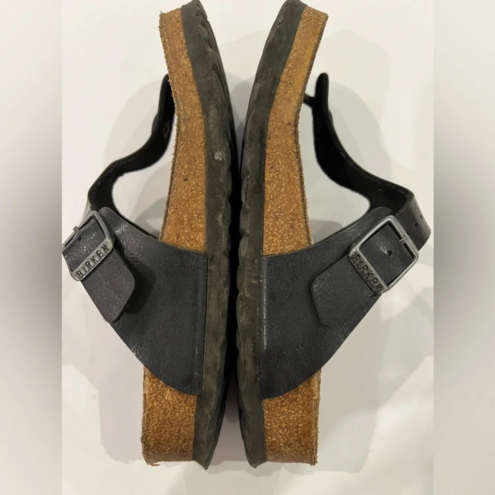 Birkenstock Gizeh Birko Flor Sandals Black Licorice Women’s US 5-5.5 36 - Picture 4 of 4